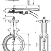 Nodular cast iron heavy duty Tomoe butterfly valve | KP-1066